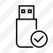 Flash Drive Ok Icon