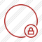 Point Red Lock Icon