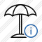 Beach Umbrella Information Icon