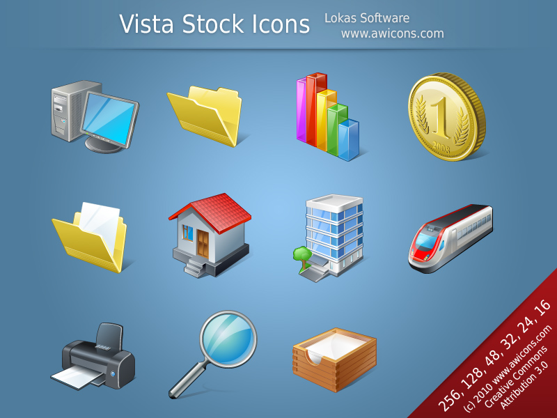 Windows 8 Vista Stock Icons full