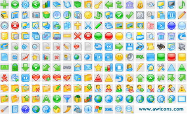 Artistic Icons Collection - Royalty-free stock icon collection (over 350)