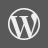 WordPress Grey Icon