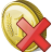Coin Delete Icon