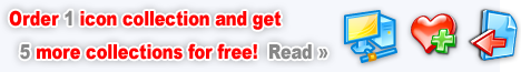Order 1 icon collection and get 5 more collections for free!