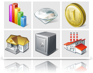 Stock di icone: Vista Business Icons