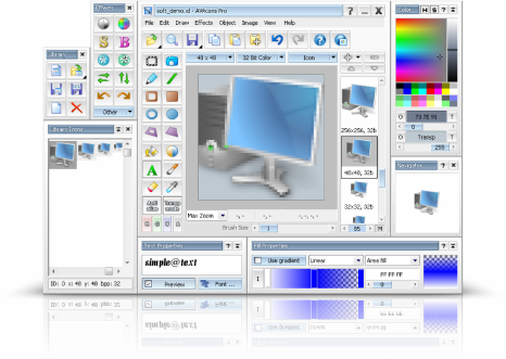 image editing software free download full version. Now, AWicons offer latest version AWicons Pro 10.0 with ready-to-use effects 