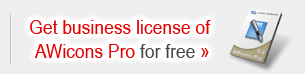 Get business license of AWicons Pro for free when you order a set of Stock Icons! (59.95 value) Get business license of AWicons Pro for free when you order a set of Stock Icons! (59.95 value)