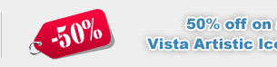 50% off on all icons