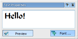 AWicons Pro: Icon editor: Text properties