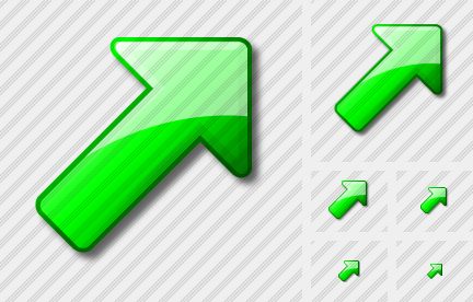 ������ Arrow Up Right Green