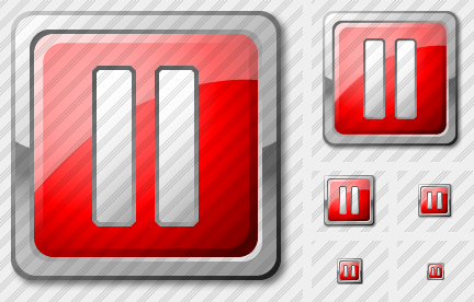 ������ Media Pause Red