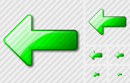Icone Arrow Left Green