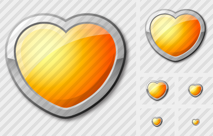 Icone Heart Yellow