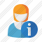 User Woman 2 Information Icon