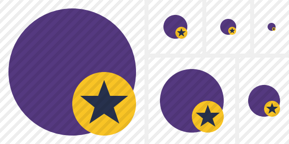 Point Purple Star Icon