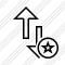 Exchange Vertical Star Icon