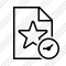 File Star Clock Icon