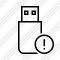 Flash Drive Warning Icon