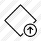 Rhombus Upload Icon