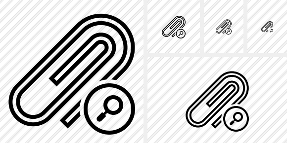 Paperclip Search Icon