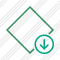 Rhombus Green Download Icon