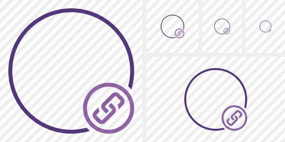 Point Purple Link Icon