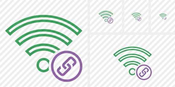 Wi Fi Green Link Icon