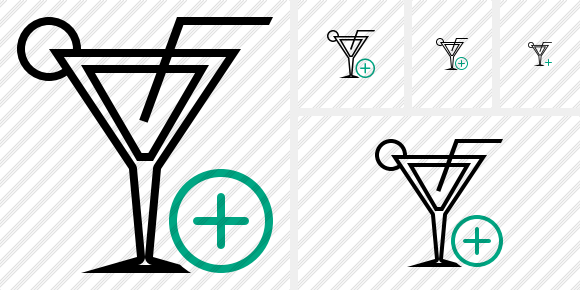 Cocktail Add Icon