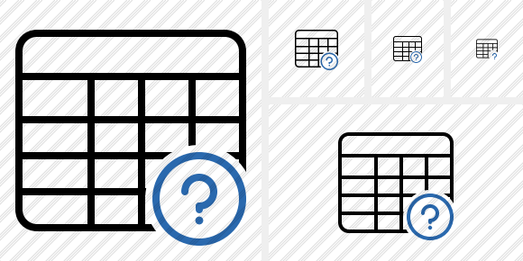Database Table Help Icon