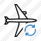 Airplane Horizontal Refresh Icon