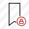 Bookmark Lock Icon