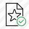 File Star Ok Icon