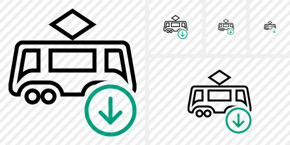 Tram Download Icon