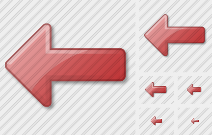 ������ Arrow Left Red