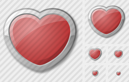 ������ Heart Red