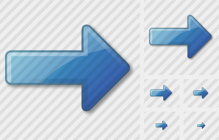 Arrow Right Blue Icon. Soft. Professional Stock Icon and Free Sets