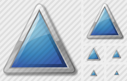 Icone Triangle Blue