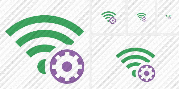 Wi Fi Green Settings Icon