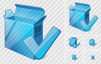 Box Open OK Icon