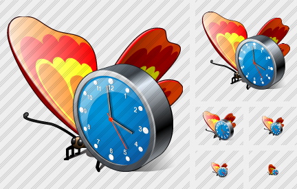 Icone Butterfly Orologio