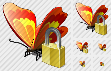 Icone Butterfly Bloccato