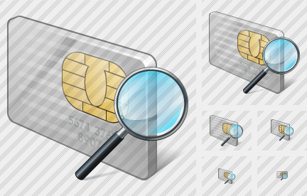 Chip Card Search2 Icon
