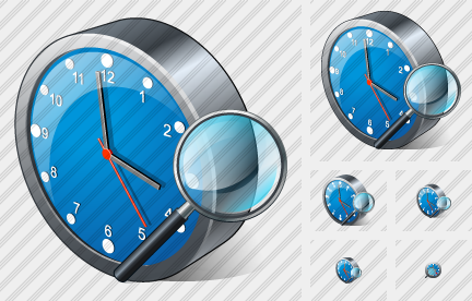 Clock Search2 Icon