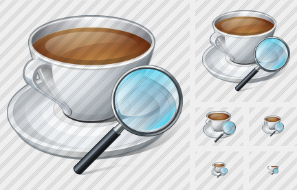 Coffee Cup Search2 Icon