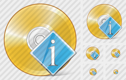 Icone Compact Disc Info