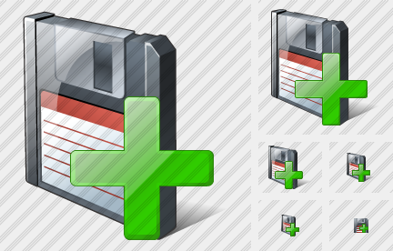 Icone Floppy Disk Aggiungi