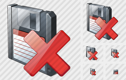 Icone Floppy Disk Elimina