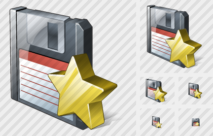 Icone Floppy Disk Preferiti