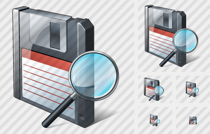 Floppy Disk Search2 Icon