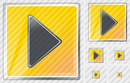 Icone Dispositivo Riproduzione Giallo Nero